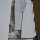 Yongchuang White Makeup Vanity with Drawers and Cabinet, Vanity Desk with Mirror and Lights Dressing Table for Bedroom