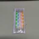 5Pcs Double-ended Nail Art Dotting Pens 10 Different Diameter Ball End Dots Painting Pen Tool 2 Way Nail Art Design Tools for Nail Decorations Art Stippling Engraving Drawing