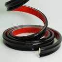 COLAMO 16.4FT Black Peel and Stick Trim Caulk Strip,Flexible Self Adhesive Moldings & Trims for Wall/Mirror/Ceiling/Window and Door Frame,Stick on Backsplash Tile Trimming,Side Body Trim