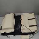 Full Body Massage Mat with Airbags Stretching & Heating, 3D Lumbar Traction & Relaxation, Back Massager Pad, 4 Modes 3 Intensities 3 Heat Levels, PU Leather, Portable & Foldable Design, Fit 5'1-6'0