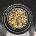 Hidden Litter Box with Faux Plant, Large Cat Litter Box with Rattan Pattern, Heavy Duty PP Material Litter Box Enclosure Furniture for Home Decor, Black