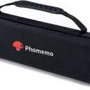 Phomemo Case, Compatible with M08F/D810/P831/TP81 Letter & A4 Portable Printer, for Itari A886, TATTMUSE A887 Mobile Travel Printer Storage Holder Paper & USB Cable(Box Only) (Black)
