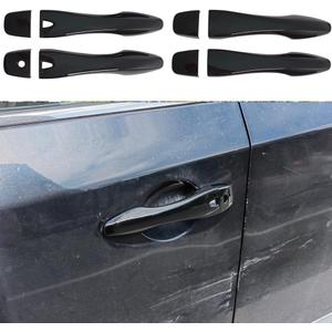 Door Handle Cover Compatible for 2013 2014 2015 2016 2017 2018 Nissan Altima Accessories (Glossy Black with Smart Keyhole)