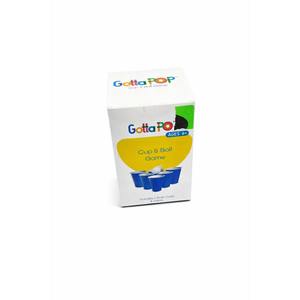 Gotta Pop Cup and Ball Game, Ages 6+, Includes 6–16 oz Cups