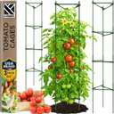 K-Brands Tomato Cage - Tomatoes Plant Stakes Support Cages Trellis for Garden and Pots (3 Pack - Extra Tall Upto 68 inches)