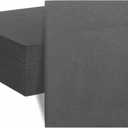 2 x KMAKII Black Disposable Dinner Napkins Linen-Feel Colored Paper Napkins Premium Cloth Like Napkins Ideal For Restaurant, Events, Weddings&Party,50 Pack 16 x 16 inches