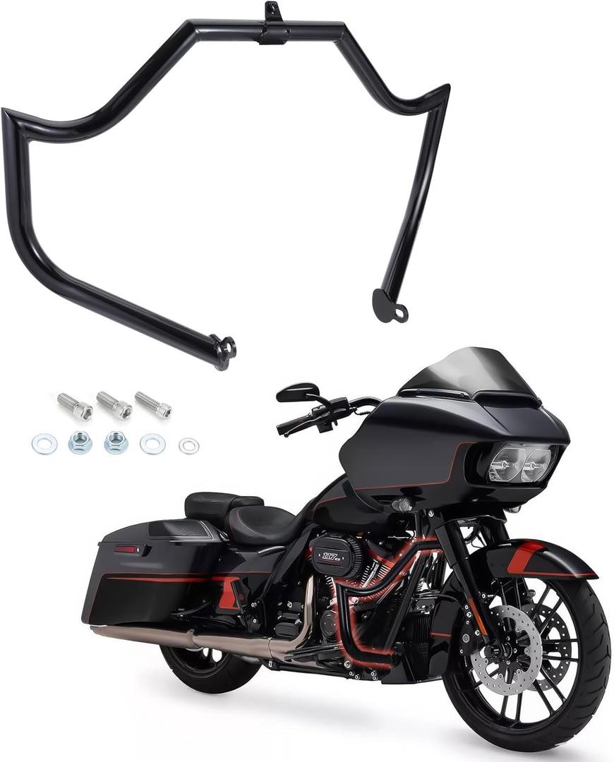 Motorcycle Engine Guard Crash Bar Highway Bar Fit for 2009-2023 Harley Touring Road Glide Road King Street Glide Trike Models