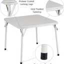IDEALHOUSE 5 Piece Kids Folding Activity Table and Chairs, White
Children's Foldable Table Set of 4, Padded Vinyl Cushion, Toddler Table Set for Playroom, Nursery, Bedroom