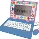 Lexibook, Disney Stitch, Bilingual and Educational Laptop Spanish/English, Toy for Children, 170 Activities to Learn, Play Games and Music, Large Screen, Blue, JC599Di2