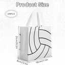 24 Pcs Non-Woven Volleyball Goodie Bags with Handles, Sports Party Favors Volleyball Gift Bags, Volleyball Birthday Decorations Wrapping Paper,Treats Bagsfor Desserts Sports Parties Supplies Birthday