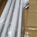 Double Curtain Rod for Windows 48 to 84 Inch,Adjustable Matte White Wrap Around Curtain Rod with Aluminum Double-deck Finials and Brackets,1"Front and 5/8" Back Blackout Curtain Rod