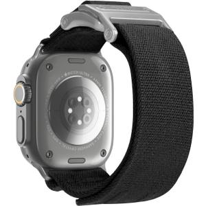 Aulumu A11 v2 for Apple Watch Ultra 49mm Band for Men Mag Buckle Slim Band Designed | for Apple Watch Ultra 3/2/1 49mm, Series 11/10/9/8/SE2/7/6/SE/5/4[46mm/45mm/44mm] | Silver Black