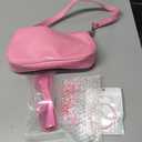 Moucuny 12 Pcs Y2k Accessories Set Patent Leather Shoulder Bag 2000s Sunglasses Circle Earrings Star Clips Women Gifts