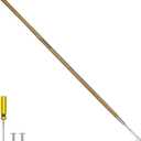 Haliaeetus Long Handle Crack Weeder Tool, 62'' L-Shape Stainless Steel Crevice Weeding Tool, Comfortable Wood Handle Paver Weeder, Sidewalk Weed Removal Tool for Driveway, Bricked Patio,Terrace Paving