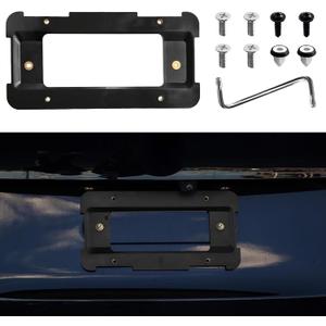 Wuyaoyao Rear License Plate Frame Bracket Holder Mount, Car License Plate Frame with Screws Compatible with 1 2 3 4 5 Series, License Plate Frames Holder Replace for 51187160607
