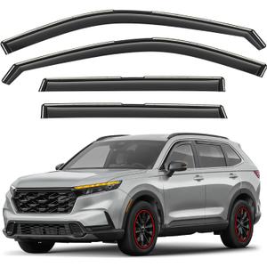 Window Deflectors Smoke Tinted in-Channel Side Window Vent Visor Deflectors Rain Guards Compatible with Honda CR-V (CRV) 2023-2026 - 4pcs. GW0816