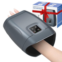 JQX Hand Massager with Heat and Compression, Cordless Electric Hand Massager, 3 Levels Pressure for Finger, Gifts for Women, Men(Grey)