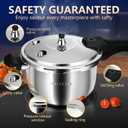 6.34QT Stainless Steel Pressure Cooker, Heavy Duty Commercial Grade, Fast Cooking, Multi-Purpose, Induction & Gas Compatible,olla de presion,para cocinar,instant pot