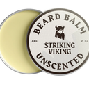 Striking Viking Beard Balm for Men – Light Hold, Unscented, 2 Oz - Leave-in Beard Conditioner with Shea Butter, Tea Tree, Argan & Jojoba Oils - Smooth, Shape & Moisturize Coarse, Dry Facial Hair