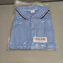 Men's Golf Polo Shirts Short Sleeve Striped Casual Polo Shirts for Men Dry Fit Tennis T-Shirt Tops (Blue, L)