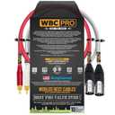 1.5 Foot RCA to XLR (Male) Cable Pair - WBC-PRO-LOCAP Low-Capacitance (14pF/ft) 22 AWG Ultra-Silent Audiophile & Pro-Grade Audio Interconnect Cable - Amphenol Plugs & Red & Silver Tweed Jackets