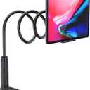 WixGear Tablet Holder for Bed - Gooseneck Tablet Holder Stand, Flexible Long Arm Gooseneck Mount Holder Clip with Grip, Compatible with iPad Air Mini, Galaxy Tabs, Kindle Fire, 4"-10.5" Devices