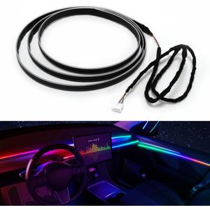 Dreamcolor Acrylic Interior Car LED Strip Light 43-inch, Fits Dreamcolor Main Controller and Sub-Controller Kit (Not Included)