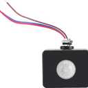 Outdoor AC Motion Sensor, Black Waterproof Sensor Detector, 110-240V Sensor Module for Night for Courtyard Use with Lights