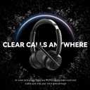 LEVN Wireless Headset with Mic for Work, Bluetooth Headset with Microphone (Noise Cancelling), 65 Hrs Working Time 2.4G Wireless Headphones with Mic for Work/Call Center/PC/Computer/Laptop/Teams/Zoom