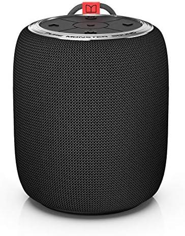 Monster S110 Bluetooth Speaker, Portable Wireless Speaker with Pure Sound, IPX5 Waterproof, TWS Pairing, Small Size and Lightweight Speaker for Outdoor/Indoor/Mountain Climbing(Black)