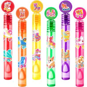 Roller Skate Party Favors for Kids - 24PCS Colorful Skate Bubble Wands Sports Theme Birthday Party Supplies Goodie Bag Fillers Classroom Rewards