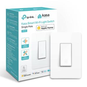 Kasa Apple HomeKit Smart Light Switch KS200, Single Pole, Neutral Wire Required, 2.4GHz Wi-Fi Light Switch Works with Siri, Alexa and Google Home, UL Certified, No Hub Required, White (1-pack)