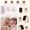 Smart Watch Fitness Tracker (Answer/Make Call), 24/7 Heart Rate Spo2 Blood Pressure Monitor Sleep Tracker, 114 Sports Modes Pedometer Calorie Step Tracker, Waterproof Activity Tracker for Women