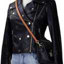 Allzedream Leather Purse Strap Replacement Crossbody Handbag Long Adjustable, Brown, M