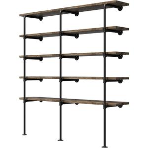 (14Deep,3pcs)Industrial Retro Wall Mount Iron Pipe Shelf,DIY Open Bookshelf,Hung Bracket,Home Improvement Kitchen Shelves,Tool Utility Shelves, Office Shelves, Bookshelves and bookcases