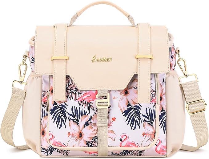 Scothen Lunch Bag for Women Work,Insulated Lunch Box,Large Lunch Tote Bag for Adult,Leakproof Tote Cooler Bag with Shoulder Strap,Reusable Lunch Purse Cute Lunch bag for Women Office Picnic Beach