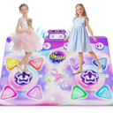 Mileonaim Dance Mat Toy Gift for Kids Ages 3 4 5 6 7 8 9 +, 2 Player Electronic Dance Pad with Music & Lights, for Boys and Girls Fun Floor Game for Birthdays, Christmas, Active Play at Home