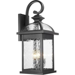 Darkaway Outdoor Lights Fixtures Wall Mount, Extra Large 26inch Outdoor Wall Sconce Lights with Water Ripple Glass for House Front Porch Patio Garage E12 Bulb Base