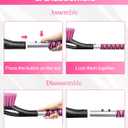 HEEYA 42.2 Inch Ice Scraper and Brush for Car, Snow Brush and Ice Scraper for Windshield Window, Car Snow Scraper with Foam Grip for SUV Truck Jeep Vehicle - Pink