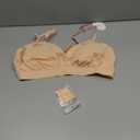 Avidlove Womens Wireless Triangle Bra Sexy Plunge Unpadded Bras Comfortable Mesh Lining Bralette Tshirt Everyday Bra (XX-Large, Nude)