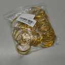 200 Pcs Gold Napkin Rings Bulk, Exquisite Round Napkin Ring Buckles, Suitable for Family Dinners, Weddings, Holiday Parties