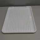 OGGI Dish Drain Board & Drying Rack Tray for Kitchen - Ideal Rigid Drainboard, Dish Drainer Tray, Dish Drain Boards for Kitchen Counter, 12.75 x 17.25" - White
