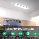 LED Shop Light Fixture, 2FT Linkable 18W Plug in Wall Light, 5000K Closet Light for Workbench Kitchen Basement, Under Cabinet Lighting, LED Tube Light Fixture with Plug, Triproof, White, 2FT-1PCS/with plug