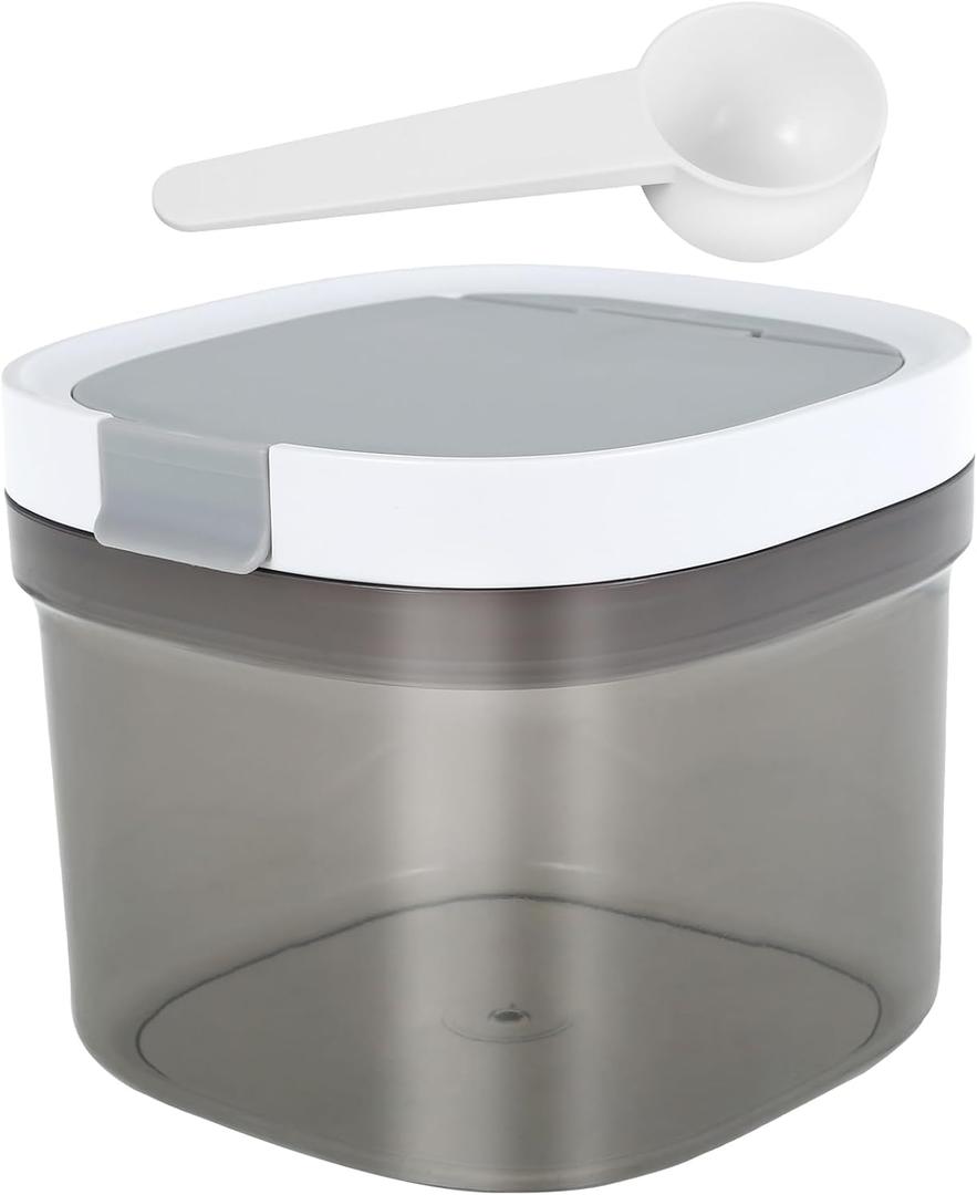 Coffee Canister with Lid, Coffee Storage Container BPA Free Airtight Coffee Keeper Stackable Food Container Space Saving Food Canister Coffee Spices Storage Jar with Spoon for Home (800 ml)