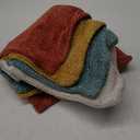 MIULEE Pack of 4 Couch Throw Pillow Covers 16x16 Inch Neutral Orange/Teal Soft Decorative Chenille Pillow Covers Farmhouse Accent Cushion Covers for Boho Home Decor Spring Sofa Bedroom Living Room