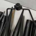 6 Pack 10 ft Heavy Duty Metal String Light Poles Adjustable Outdoor Lighting Stand for Patio,Backyard,Garden,Party & Wedding Rustproof & Sturdy with Hooks