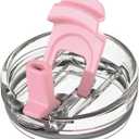 Zukro Replacement Lid for 50 oz & 40 oz Reduce Tumbler, Fit for 42 oz, 35 oz, 30 oz Yeti Rambler, Leakproof 2-in-1 Flip Straw Lid, Press-in, Fit for Hydrapeak 40 oz Tumbler, Pink