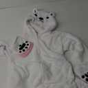 DarkCom Polar Bear Onesie Halloween Costume One Piece Unisex Adult Pajamas Women Men Sleepwear Christmas Pajamas Size M