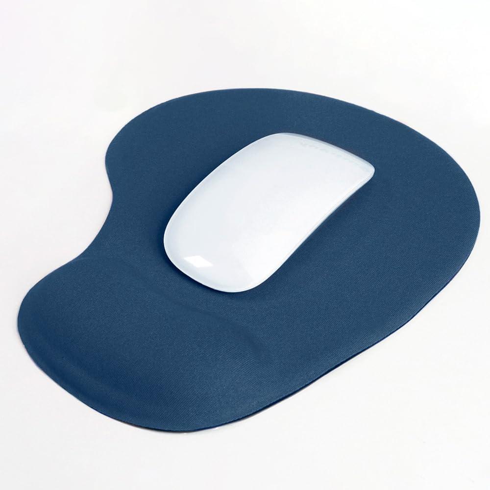 Ergonomic Mouse Pad with Wrist Rest, Gel Wrist Support Mousepad, Pain Relief Laptop Computer Mouse Pad, Non-Slip Mouse Pads for Office & Home (Blue)
