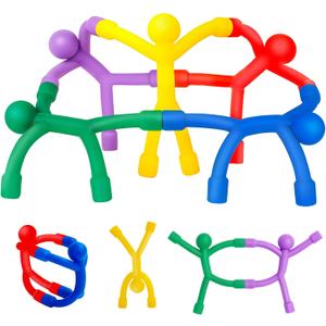 Magnetic Toddlers Sensory Toys, 10Pcs Road Trip Car Airplane Travel Activities Essentials Toy for Kids Ages 4-8, Fidget Toys for Adults Teens Boys girls Stress Relief, Strong Fridge Magnet Men People